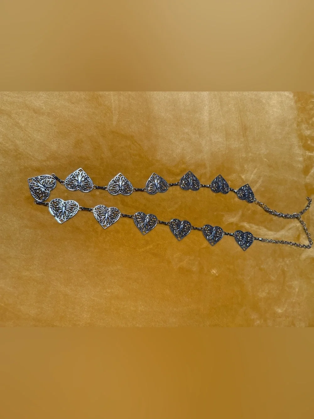 Silver Heart Link belt - Women Jewelry